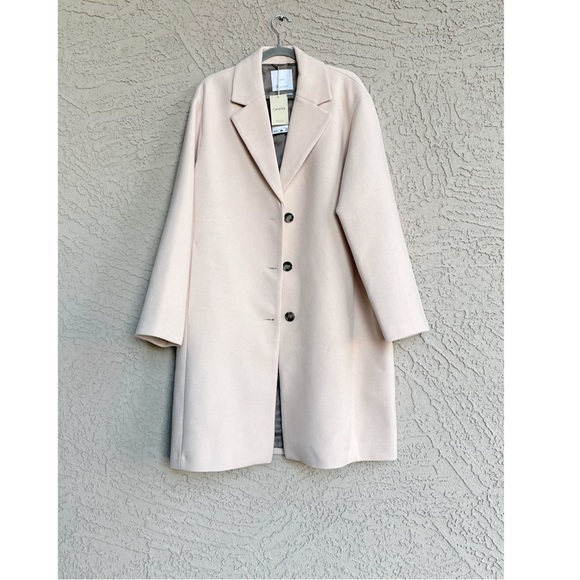 MANGO NWT Neutral Cream Blush Beige
Neutral Wool Coat Lapels Wool Trench Coat - Picture 5 of 13